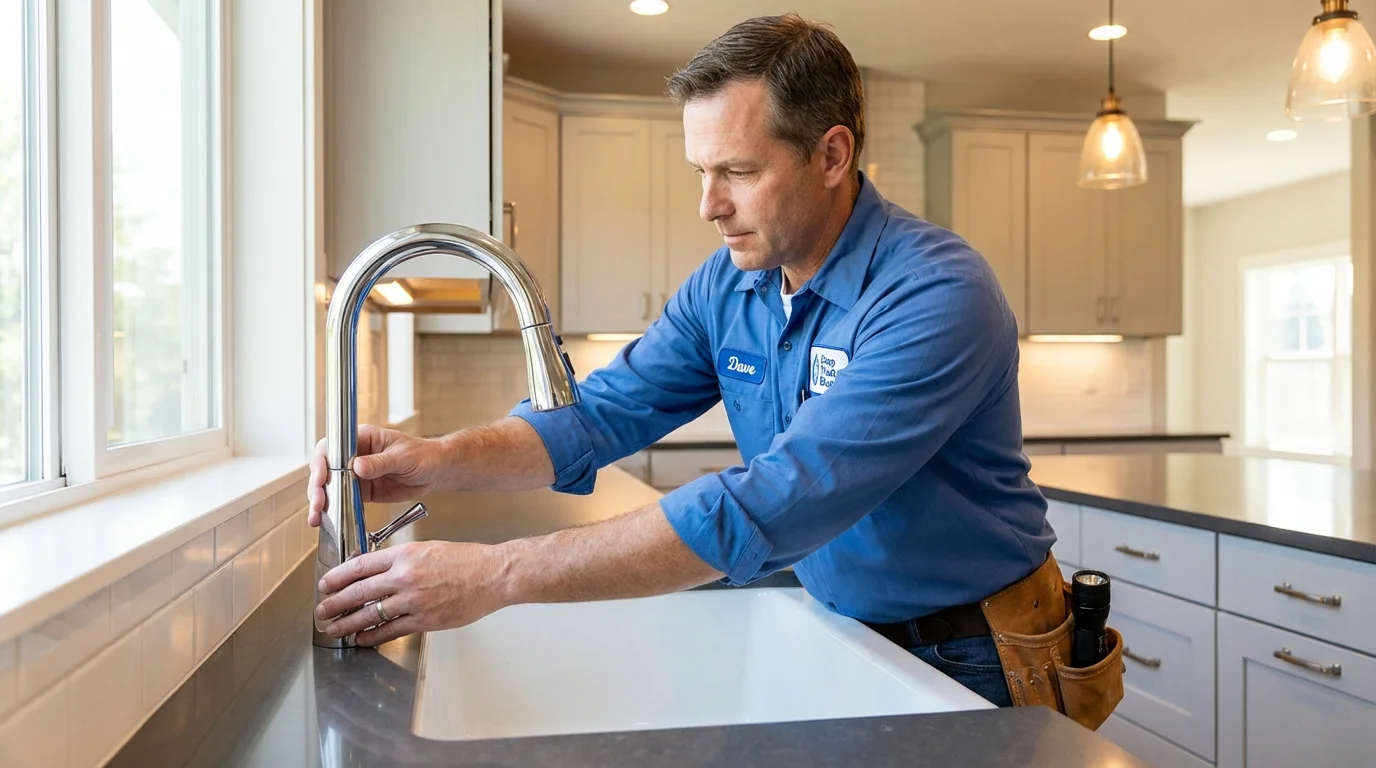 Kitchen faucet installation by Johns Plumbing LLC in Condon
