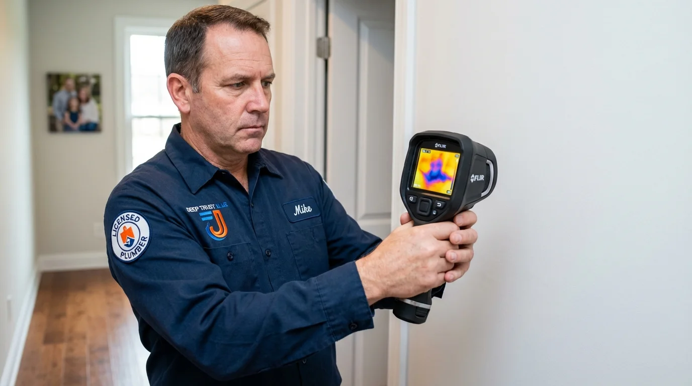 Thermal imaging leak detection by Johns Plumbing LLC in Condon